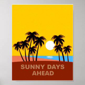 Colourful Sunny Days Ahead Beach Print