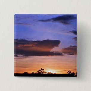 Colourful Sunset by Shirley Taylor 15 Cm Square Badge