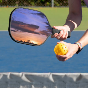 Colourful Sunset by Shirley Taylor Pickleball Paddle