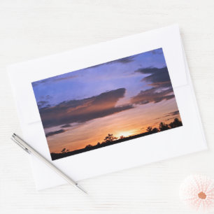 Colourful Sunset by Shirley Taylor Rectangular Sticker