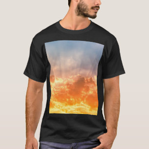 Colourful sunset: fiery sky twilight. T-Shirt