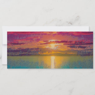Colourful Sunset Holiday Card