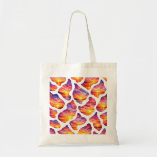 Colourful Sunset Ocean Pattern Tote Bag