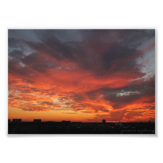 Colourful Sunset Photo Print (Front)