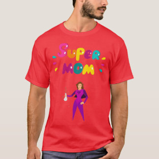 Colourful Supermom  T-Shirt