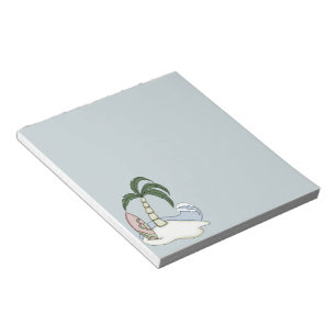 Colourful Surfboard Island 4 Notepad