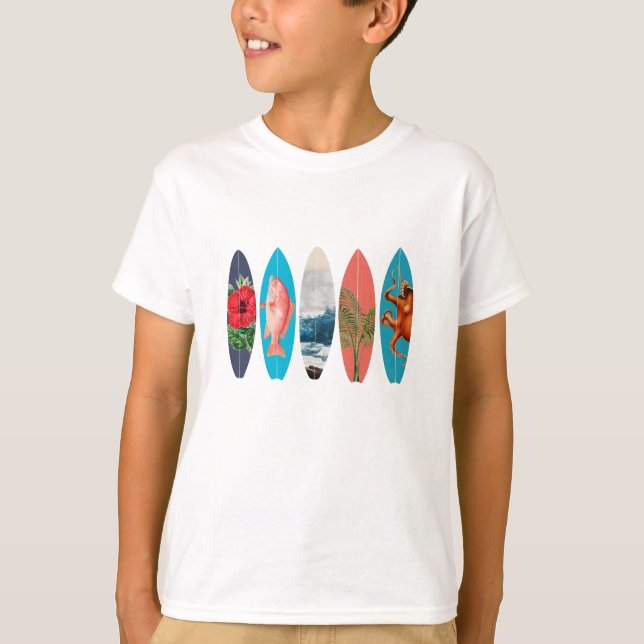 Colourful Surfboards T-Shirt (Front)