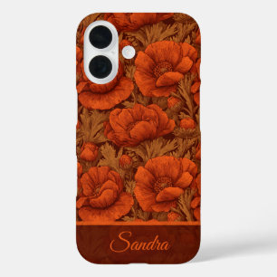 Colourful Surprise Birthday Anemones Name iPhone 16 Case