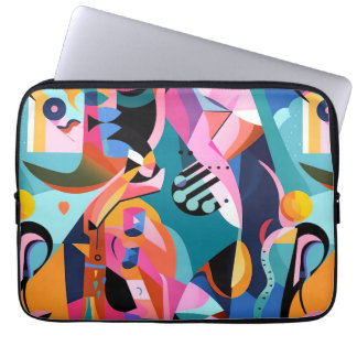 Colourful Surreal Abstract Pattern Laptop Sleeve