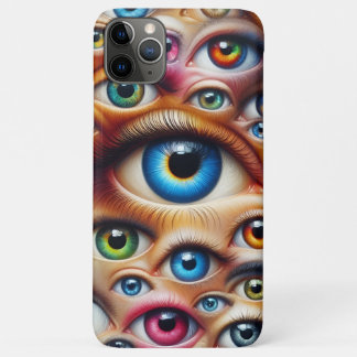 Colourful Surreal Eyes iPhone Case
