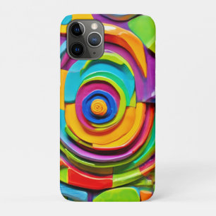 Colourful Surreal Sculpture Play iPhone 11 Pro Case