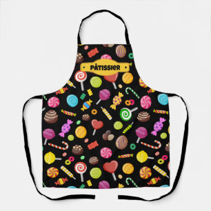 Colourful Sweet Candy Assortment Pattern Apron