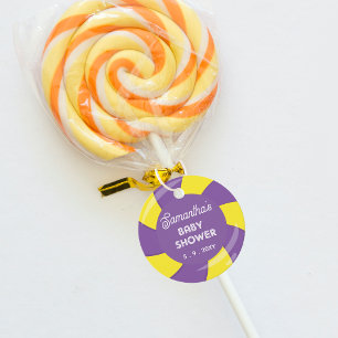 Colourful Sweet Fun Candy Theme Baby Shower Favour Tags
