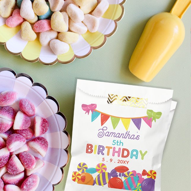 Colourful Sweet Fun Candy Theme Birthday Party Favour Bag (Colorful Sweet Fun Candy Theme Birthday Party Favor Bag )