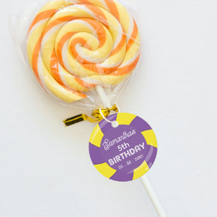 Colourful Sweet Fun Candy Theme Birthday Party Favour Tags