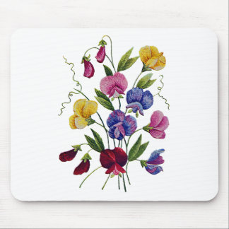 Colourful Sweet Peas Mouse Pad