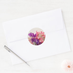 Colourful sweet peas Sticker