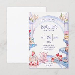 Colourful Sweet Treats Birthday Invitation