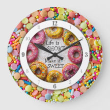 Colourful Sweets, Glazed Doughnuts & Quote Kitchen