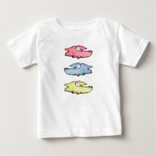 Colourful swimming happy fish baby T-Shirt