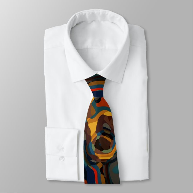 colourful swirl abstract tie (Tied)