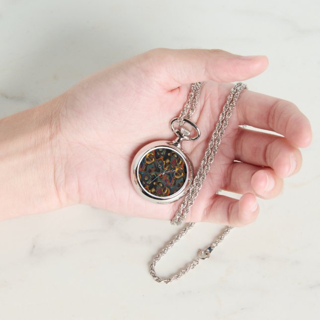 colourful swirl abstract watch (Hand)