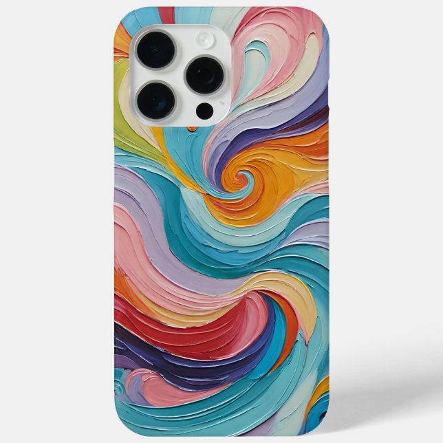 Colourful swirl art pattern Case-Mate iPhone case (Back)