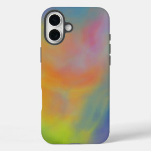 Colourful Swirl Clouds iPhone 16 Plus Case