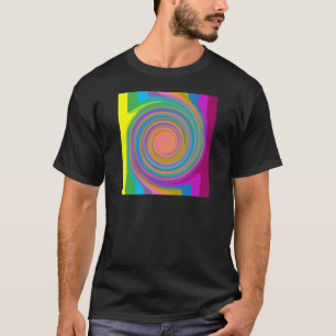 Colourful swirl design T-Shirt