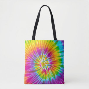 Colourful Swirl Tie-Dye Abstract. Tote Bag