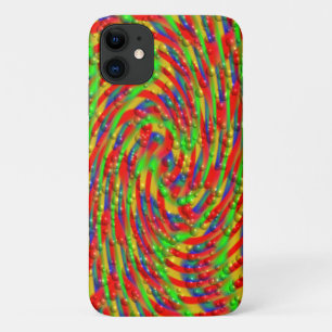 Colourful Swirling Colours and Water Droplets iPhone 11 Case