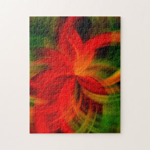 Colourful Swirls Abstract Art Jigsaw Puzzle