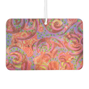 Colourful Swirls  Car Air Freshener
