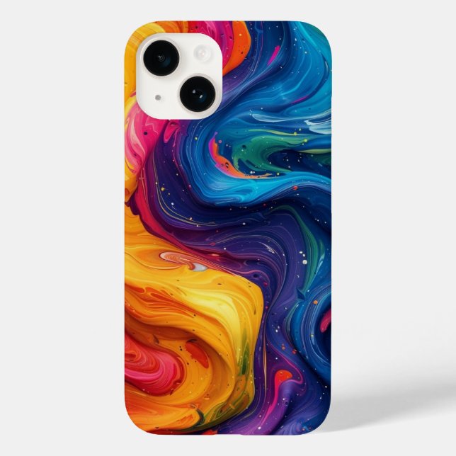Colourful Swirls  Case-Mate iPhone Case (Back)