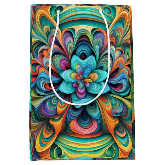Colourful Swirls Gift Bag (Front)