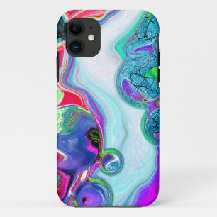 Colourful Swirls Marble Fluid Art    iPhone 11 Case