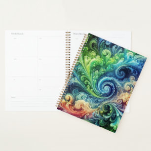 Colourful Swirls Planner