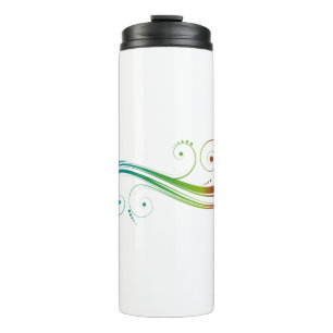 Colourful Swirls Thermal Tumbler