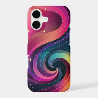 Colourful Swirly Gradient Wallpaper Phone Case