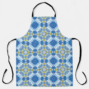Colourful symmetrical seamless pattern, design in apron