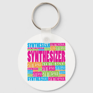 Colourful Synthesizer Key Ring