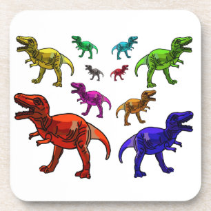 Colourful T-Rex Coaster