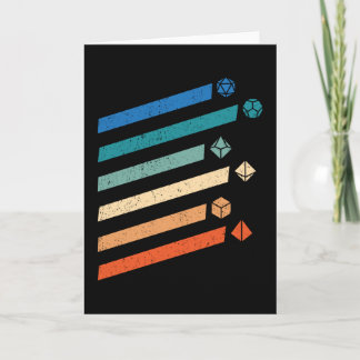 Colourful Tabletop Dice Card