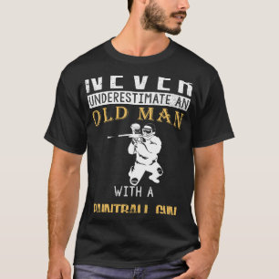 Colourful Tactics and Chuckles: Old Mans Paintball T-Shirt