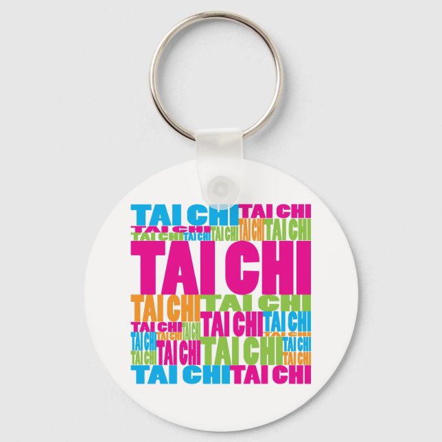 Colourful Tai Chi Key Ring (Front)