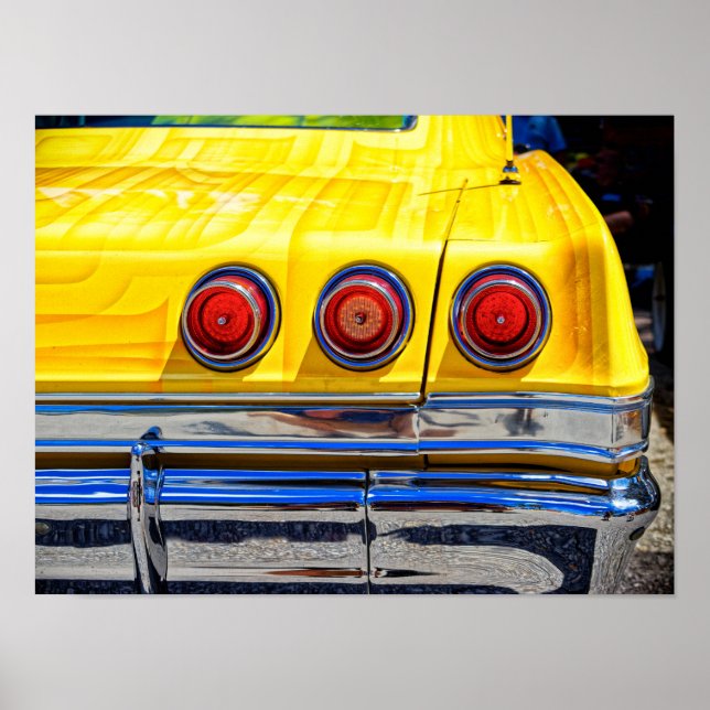 Colourful tail lights poster (Front)