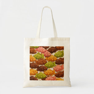 Colourful Taiyaki Fish Pastry Tote Bag