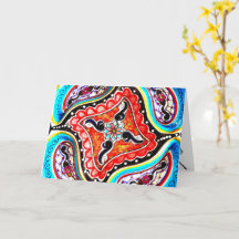 Colourful Talavera Mexico Greeting