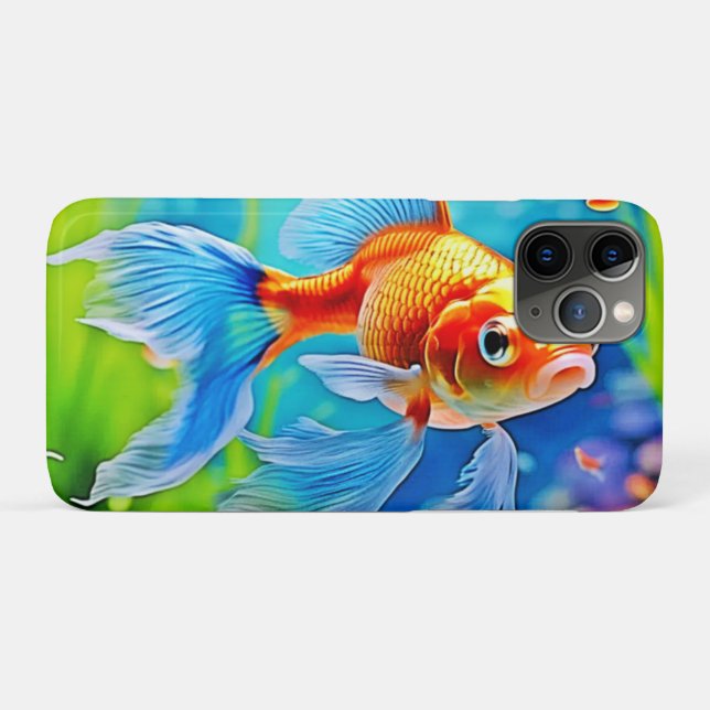 Colourful Tank Goldfish Design Case-Mate iPhone Case (Back (Horizontal))