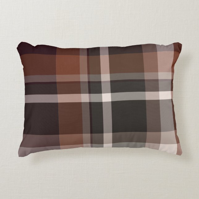 Colourful Tartan  Decorative Cushion (Front)